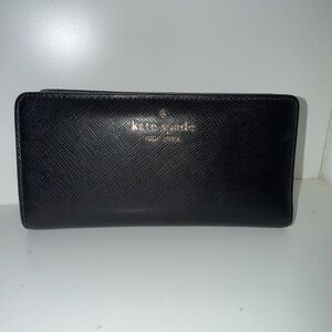 Kate Spade Black Leather Card Holder